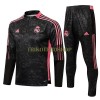 Real Madrid Sweatshirts Anzüge Suit Quarter-zip 2021-22 Schwarz Rote Für Herren